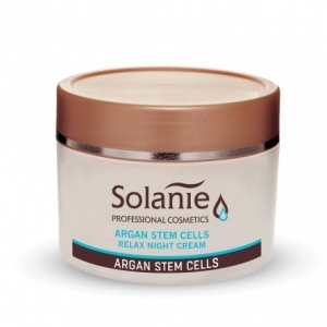 Crema de noapte antirid cu celule stem de Argan - 100 ml - Solanie