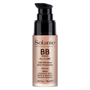 Crema BB cu acid hialuronic si protectie solara SPF 15 - mediu - 30 ml - Solanie