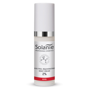 Crema de noapte AHA Peel pentru reintinerire - 30 ml - Solanie