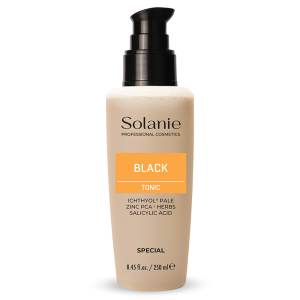 Lotiune tonica neagra pentru ten gras cu ichtiol  - 250 ml - Solanie