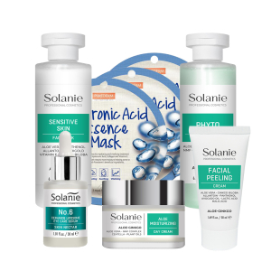 Kit creme Sara pentru ten uscat, 30-40 ani - Solanie - cu crema de zi hidratanta si masca hialuron