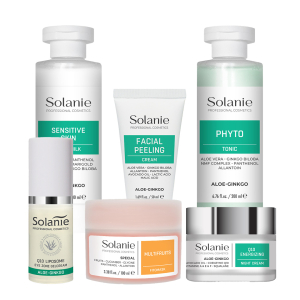 Kit creme Carla pentru ten uscat, peste 45 ani - Solanie - cu crema de noapte energizanta