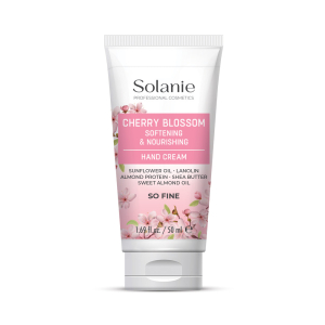 Crema nutritiva pentru maini cu floare de cires - 50 ml - Solanie