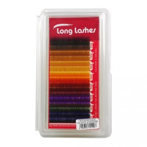Gene fir cu fir - J/ 0,15 - 12mm - multicolor - Long Lashes