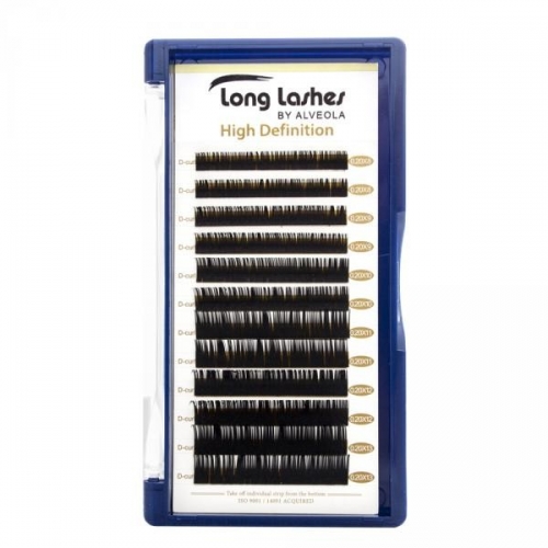 Gene fir cu fir HD - D/ 0,20 MIX - negru - Long Lashes