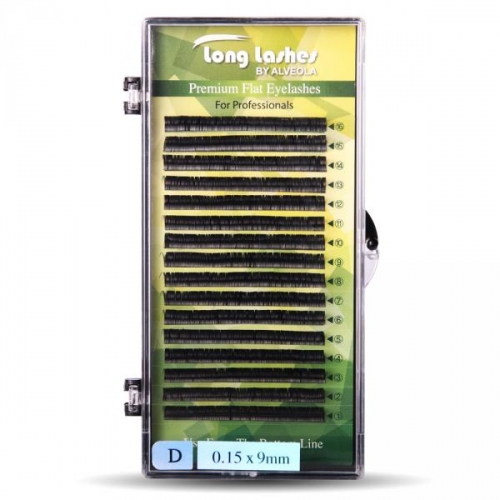 Gene fir cu fir FLAT - D/ 0,15 - 9 mm - Long Lashes