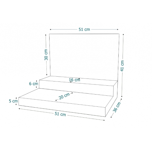 Display de masa - 51 x 36 x 41 cm