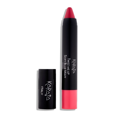 Ruj cremos cu efect matifiant - Twist Me Up - 3 g - Karaja - Red Ruby - Nr. 2