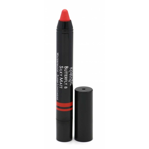 Ruj mat retractabil si rezistent la apa - Butterfly - Karaja - Red kisses - Nr. 8