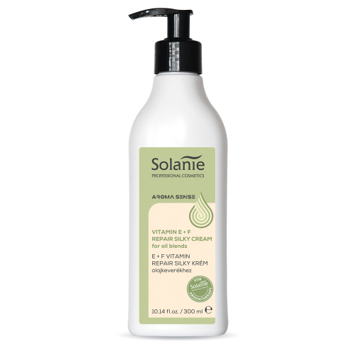 Crema Reparatoare cu Vitamina E+F pentru amestec de uleiuri - Aroma Sense - 300 ml - Solanie