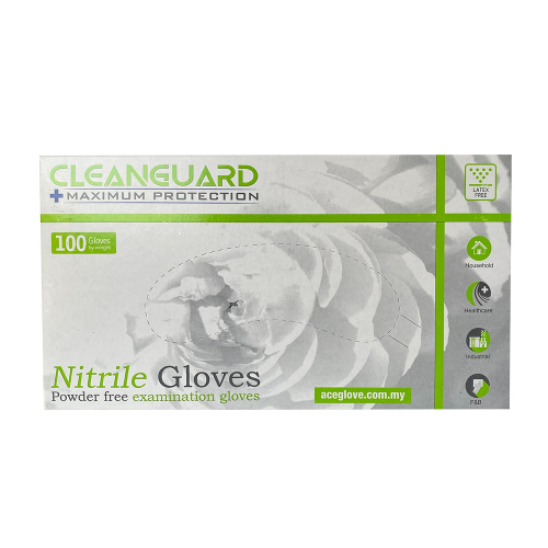 Manusi Nitril nepudrate - CleanGuard - marimea S - albastru - 100 buc