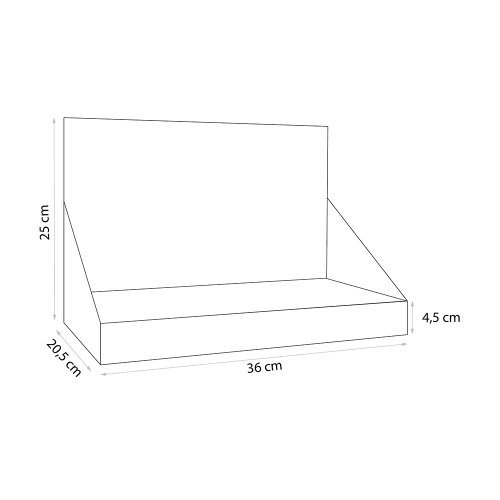 Display mic pentru produse cosmetice