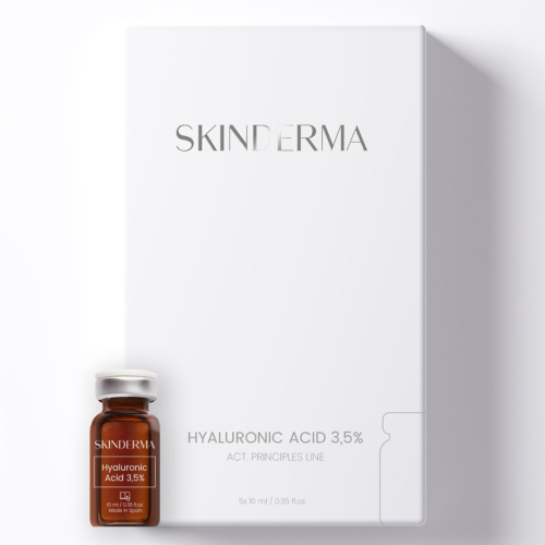 Fiola tratament antirid cu Acid Hialuronic 3,5% - 5 ml x 5 buc - cutie - Skinderma