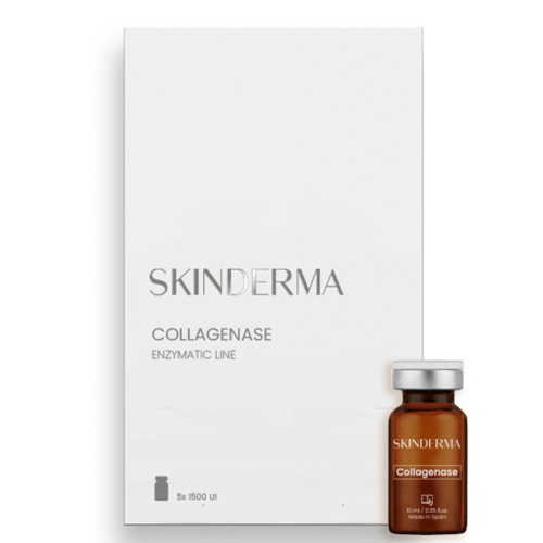 Fiola regeneranta Colagenase - 1500 UI x 5 buc - cutie - Skinderma