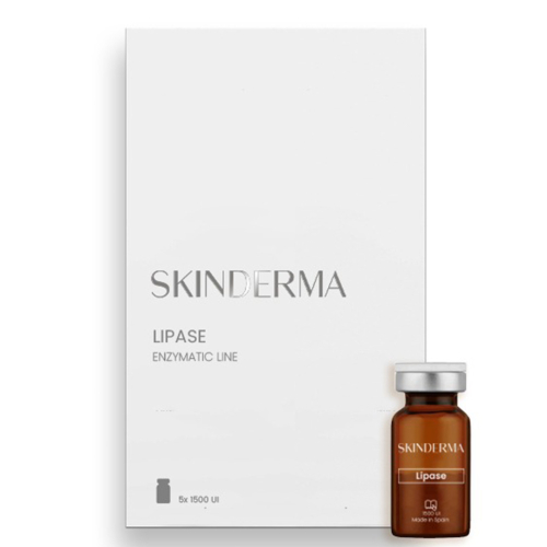 Fiola Lipase pentru arderea grasimii - 1500 UI x 5 buc - cutie - Skinderma
