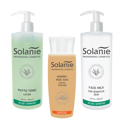 Kit de Curatare pentru ten normal, uscat - mare - Solanie