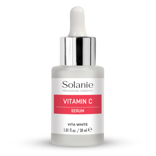 Ser pentru albirea pielii cu vitamina C - Vita White - 30 ml - Solanie