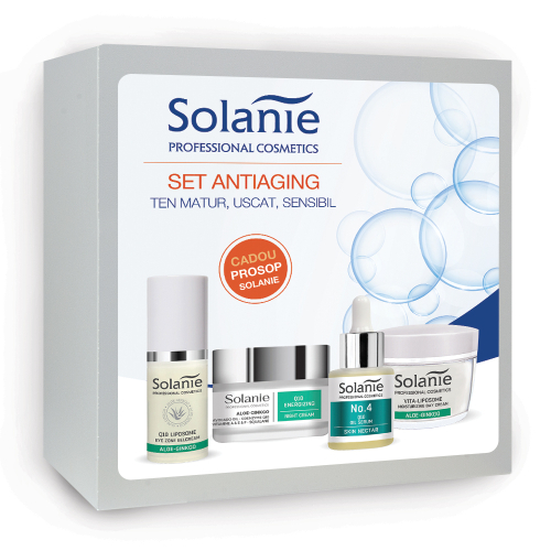 Set AntiAging pentru ten matur, uscat, sensibil - Solanie