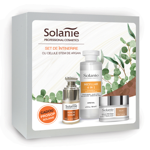 Set de intinerire a pielii cu celule stem de Argan - Solanie