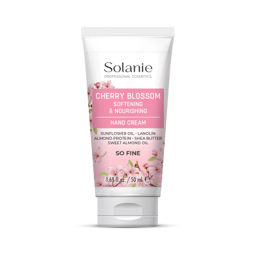 Crema nutritiva pentru maini cu floare de cires - 50 ml - Solanie