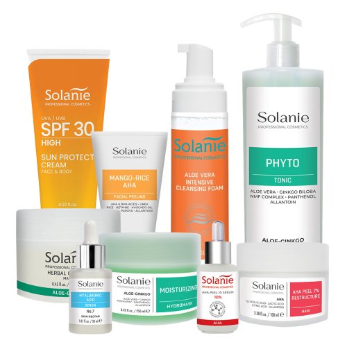 Tratament Regenerare celulara cu Acizi de Fructe - Kit Mare - Solanie