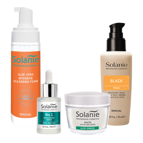 Set pentru ten gras, seboreic, uscat - mic - Solanie