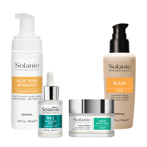 Set pentru ten gras, seboreic, uscat - mic - Solanie