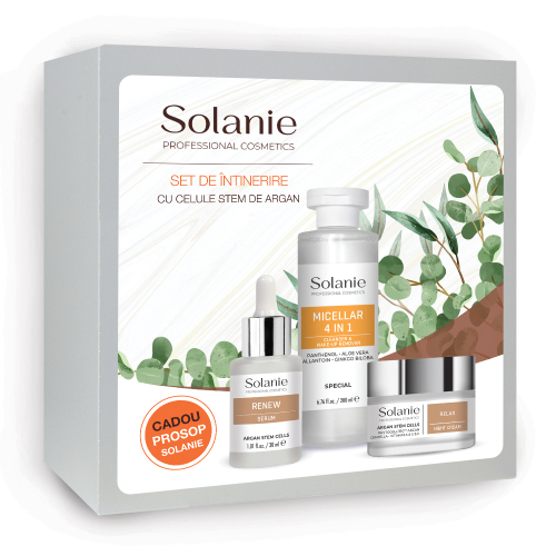 Set de intinerire a pielii cu celule stem de Argan - Solanie