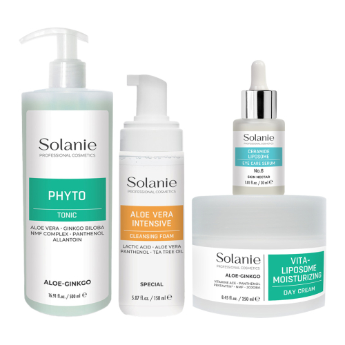 Kit pentru ten uscat, sensibil - mare - Solanie