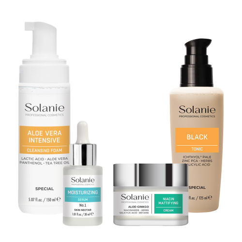 Set pentru ten gras, seboreic, uscat - mic - Solanie