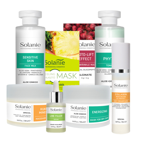 Tratament pentru ten deshidratat matur - Kit Mic - Solanie