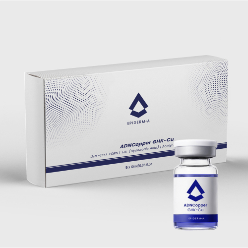 Cocktail Regenerator ADN cu Cupru GHK-CU - 10 ml x 5 buc - cutie - Epiderm-A