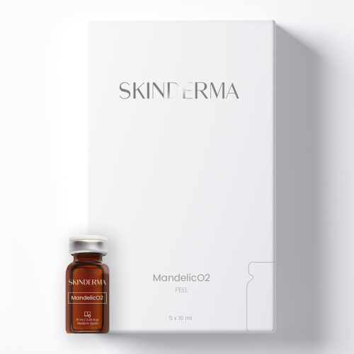 Peeling Mandelic O2 pentru Exfoliere si Oxigenare - 10 ml x 5 buc - cutie - Skinderma
